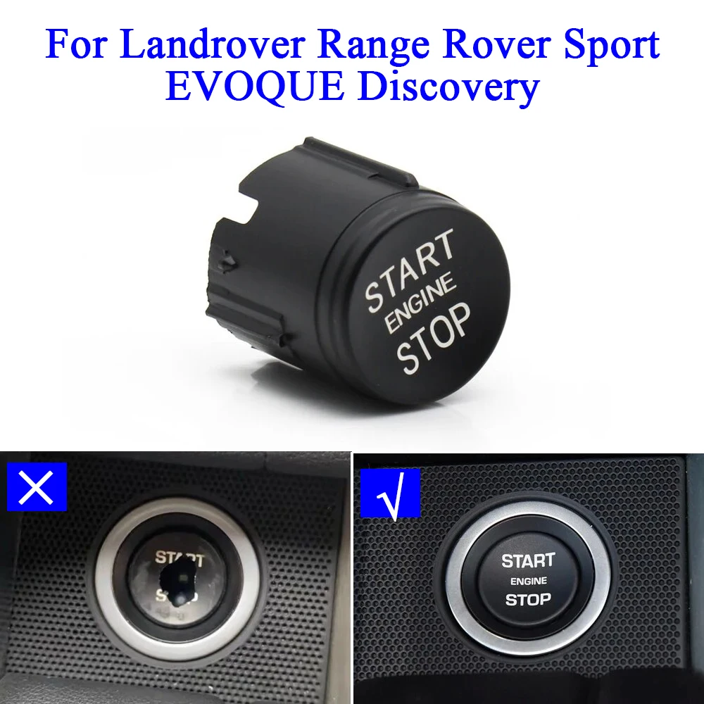 Engine Ignition Auto Start Stop Switch Button Cover for Landrover Range Rover Sport EVOQUE Discovery LR094038