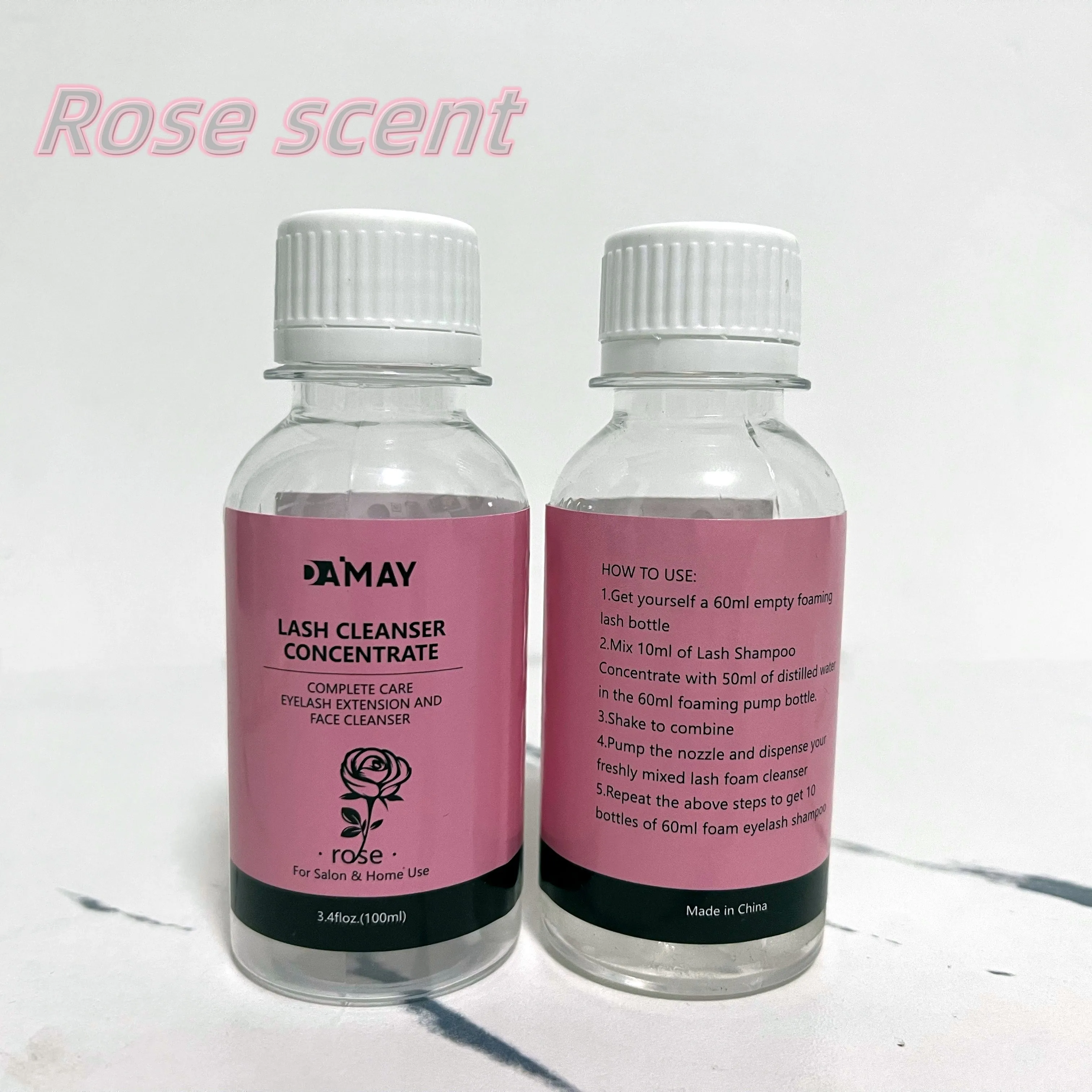 100ml Lash Shampoo Concentrate No Stimulation Lash Cleanser DIY Professional Eyelash Extension Bath Foam Makeup Remover 2