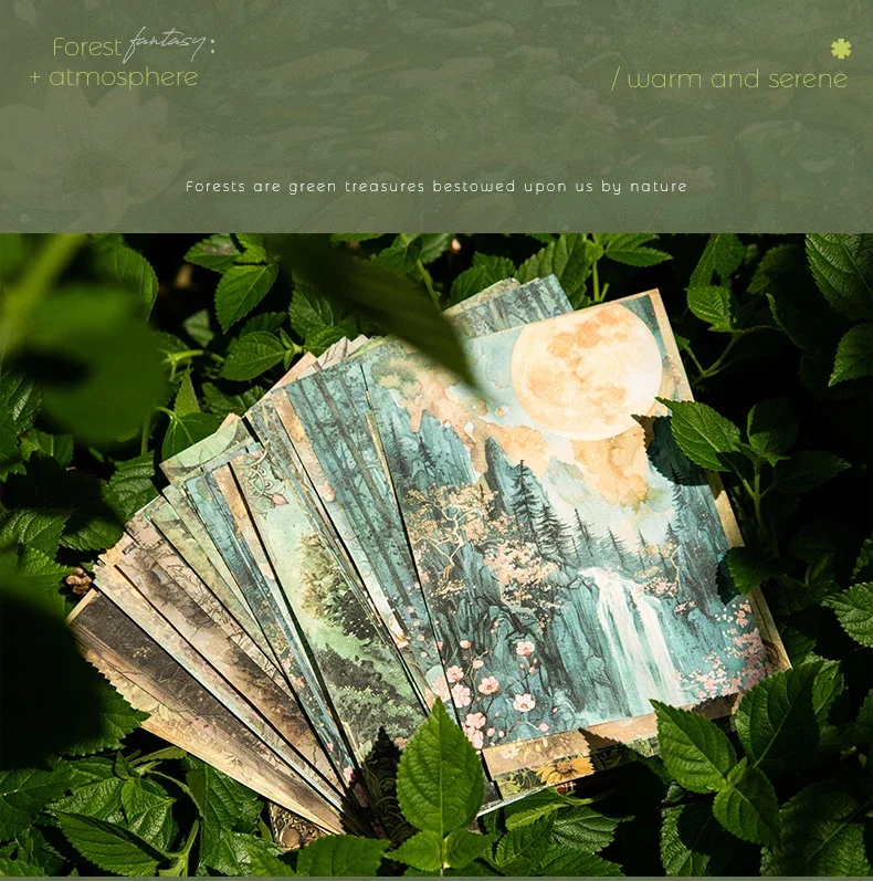 JIANWU Forest Fantasy Series Vintage Character Flower
