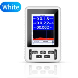 Advanced Color Display Geiger Counter with Nuclear Radiation Detection (WHITE)