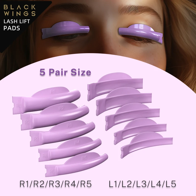 

SuperQ 5pairsBlackwings силиконовая ресница Perming Pad Lashes Rod Shield Lifting 3D Eyelash аксессуары для завивки