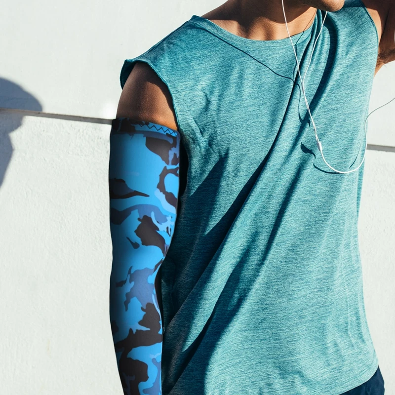 Summer Arm Sleeves Camouflage Sports UV Sun Protection 1 Pair
