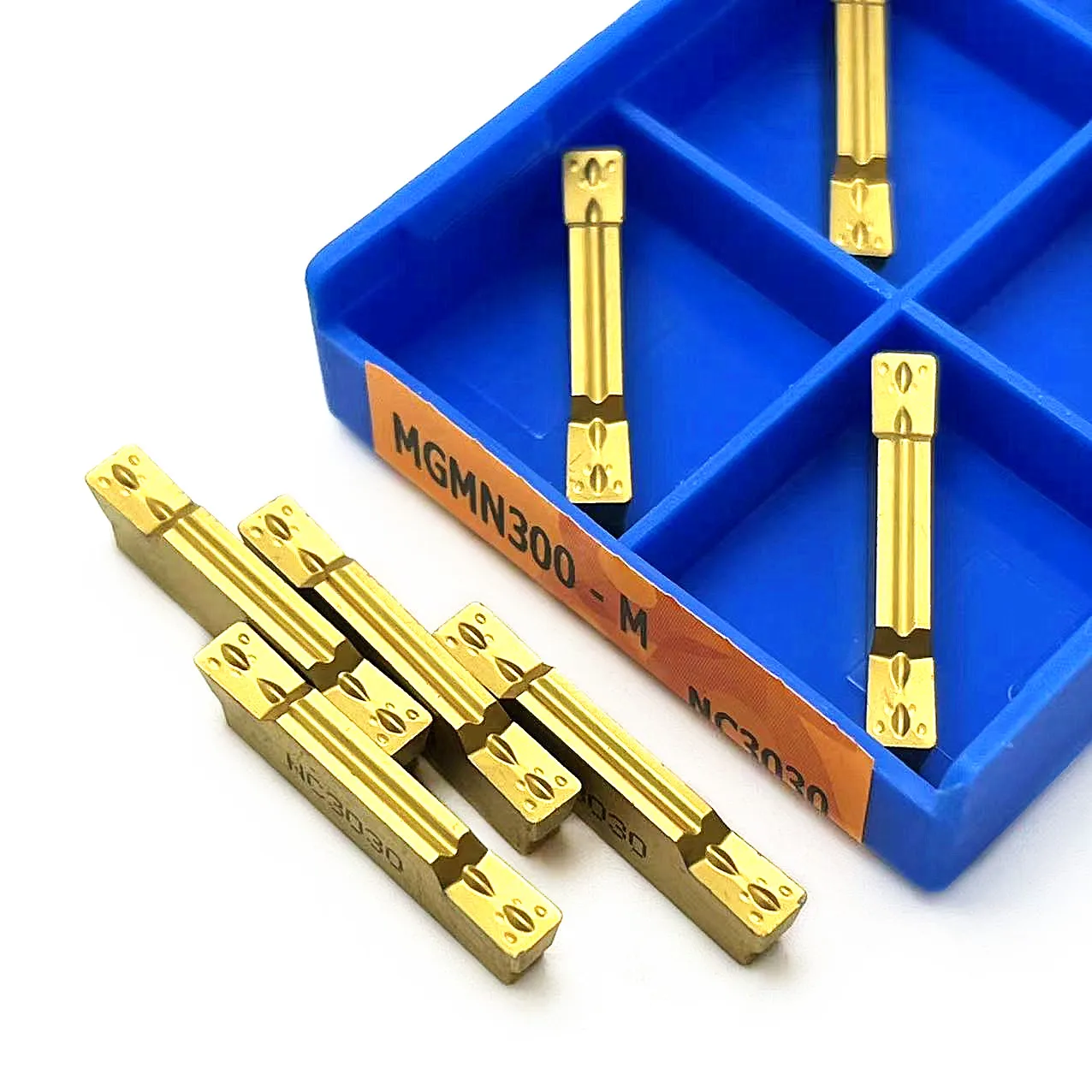 OKE MGMN300-M OP1215 Carbide Cut-Off Inserts - 10-Piece Box For Stainless Steel CNC Machining 5 thumbnail image