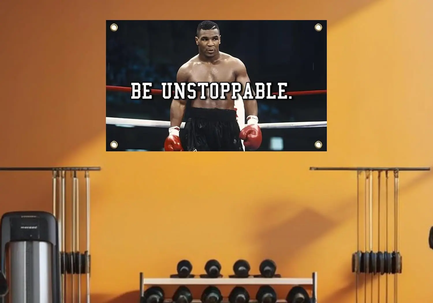 3'x5' Tyson Be Unstoppable Flag with Four Brass Grommets-Motivational Gym Banner-Stay Motivated with Cool Motivation Art
