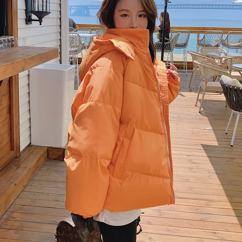 JMPRS Winter Thick Women Short Parkas Warm Puffer Jacket Fashion Letter Cotton Padded Female Down Jacket Elegant Zipper Coats best winter jackets