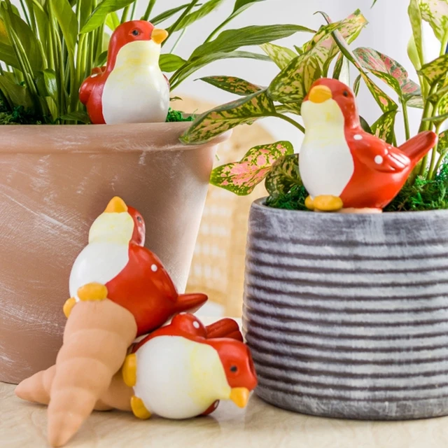 4 db Auto Drip Öntözőrendszer Madarak Automatikus Önöntő Növény Virág Beltéri Kertészet Háztartási Vízelő J78C - Image 2