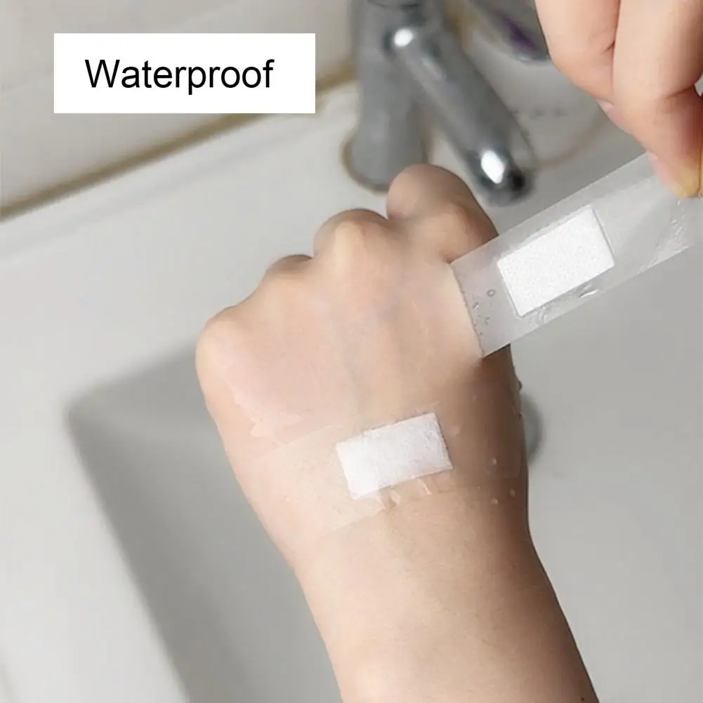 60Sheets/Box 7cm Waterproof Bandage Self-Adhesive Breathable Swimming Bath Shower Patch Transparent Film Dressing Wound Cover