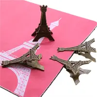 Creative Stationery Name Card Wedding Seats Clip Retro Style Metal Eiffel Tower Clip Paper Clip Memo Clip Picture Clip Holder 1