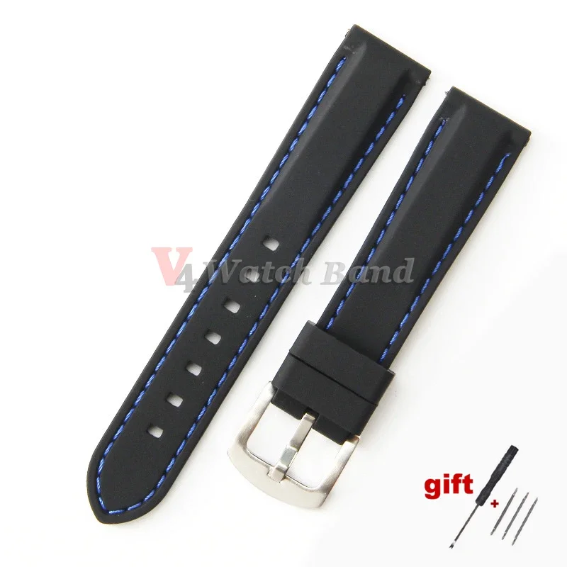 Silicone Sport Watch Band - Universal Replacement Strap