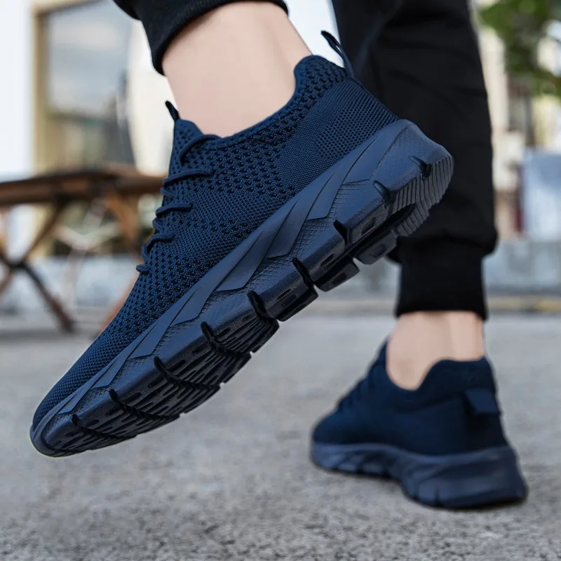 Mens Lightweight Breathable Mesh Sneakers - Casual Summer Running Shoes Outdoor Sports Size 36-49