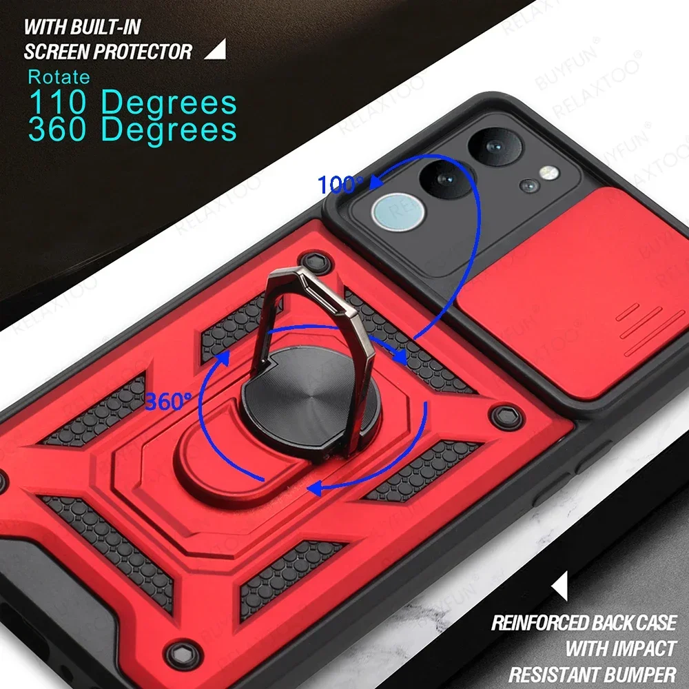 For Vivo V29 5G Case Push Pull Camera Protection Case VivoV29 V 29 2023  6.78