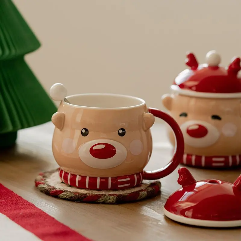 Elk Christmas Ceramic Mug 2