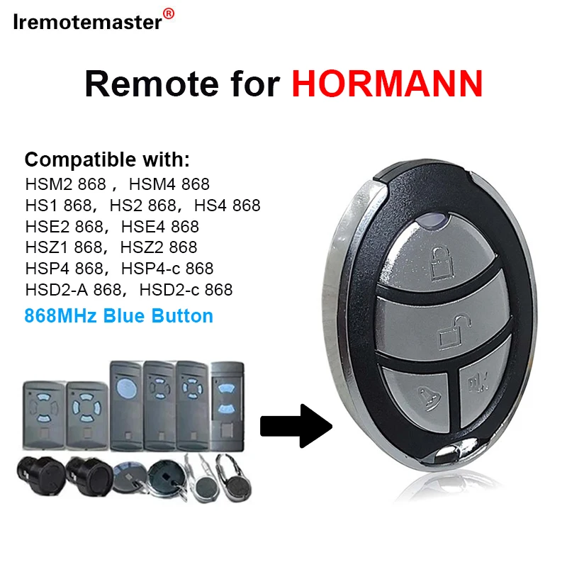 

Пульт дистанционного управления для гаражных ворот HORMANN HSE2 HSM4 HSM2 868, 868,3 МГц