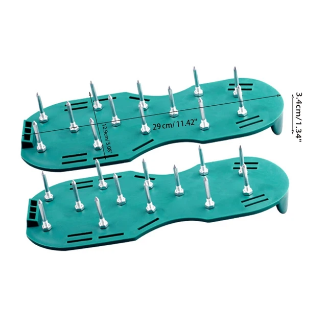 Spike Sandals for Aerating Lawn Effectively Aerating Soil for Plants Health Grass Spikes Tools Black/ Green 157A 6