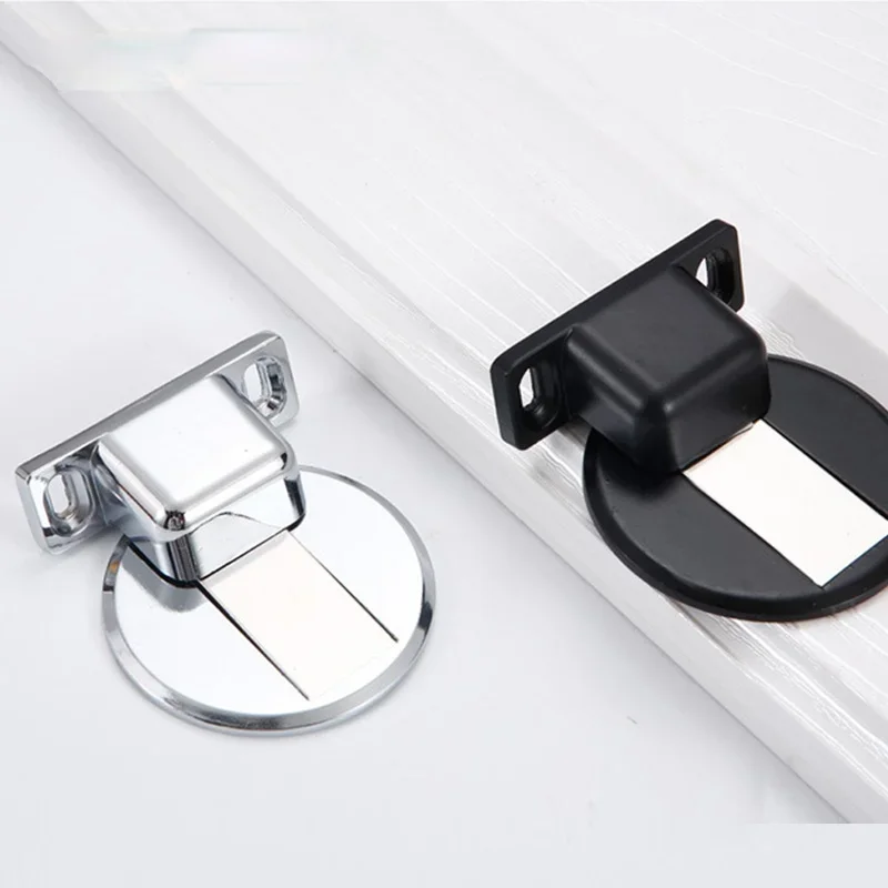 Door Stopper Magnetic Door Stopper Magnet Door Stops Stainless Steel Door Stopper Magnetic Holder Toilet Glass Hidden Doorstop Furniture Hardware