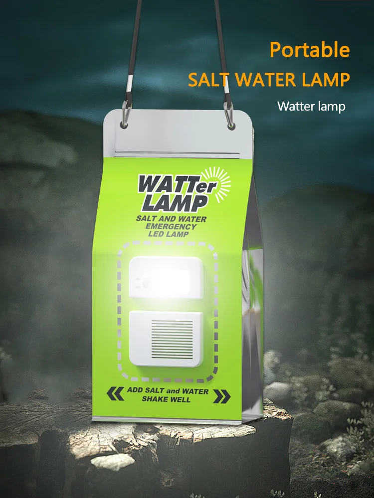 Lampe de secours LED pour eau salée, réutilisable et portable, idéale