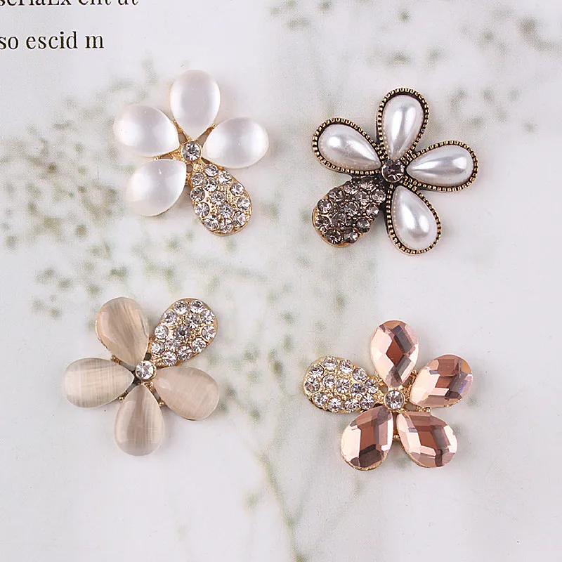 

Free Shipping 30pcs/lot Flat Back Rhinestone Button For Hair Flower Wedding Invitation DIY Flower Centerpiece WLRB209