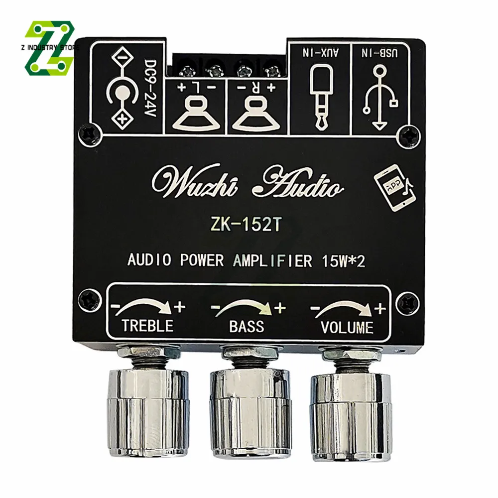 

Bluetooth-Compatible 5.1 Subwoofer Amplifier Board 15WX2+30W 2.1 Channel Power Audio Stereo Amplifier Board Bass AMP