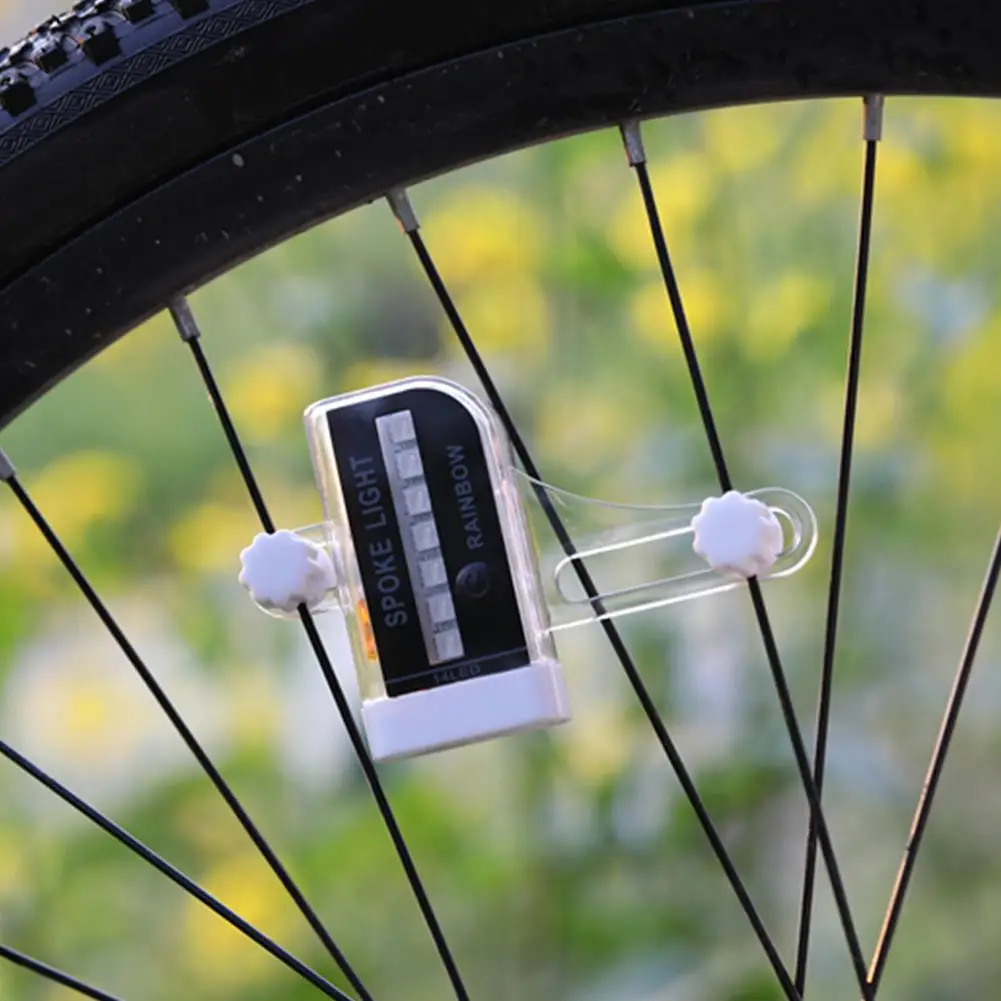 Luci Per Raggi Ruota Bici Ricaricabili USB – 14 LED RGB, Lampada Di Sicurezza MTB
