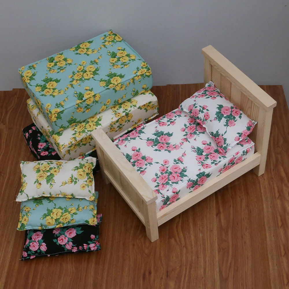 

Baby Pillow Newborn Floral Photography Props Mini Mattress Posing Bedding Accessories Studio Shoots Photo Props Cushion Mat