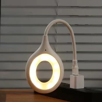 휴대용 USB Flexo LED 책상 램프, DC5V LED 공부 독서 조명, 컴퓨터 PC 노트북 링 아이 케어 LED 라이트 테이블 램프
