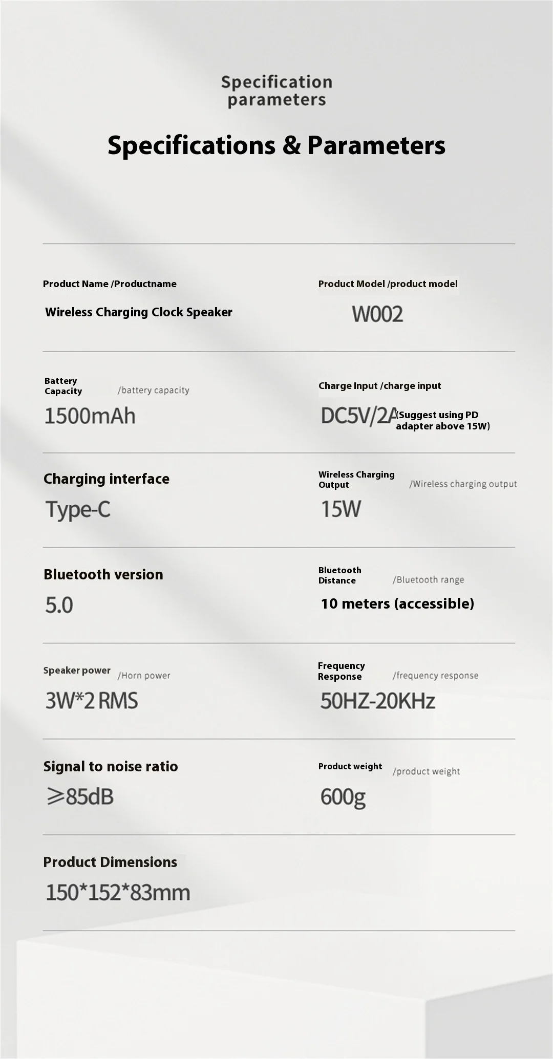 Altavoz inalámbrico Bluetooth 5,0, teléfono móvil multifuncional, carga inalámbrica, luz nocturna de cisne creativa, reproductor de Audio Bluetooth