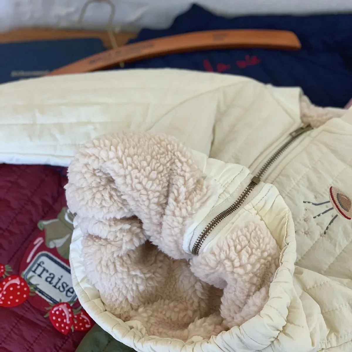Winter Plush Kids Jacket Cartoon Print Thcken Cotton Children's Outerwear Coat Warm Girls' Cotton Coat Boys' Baseball