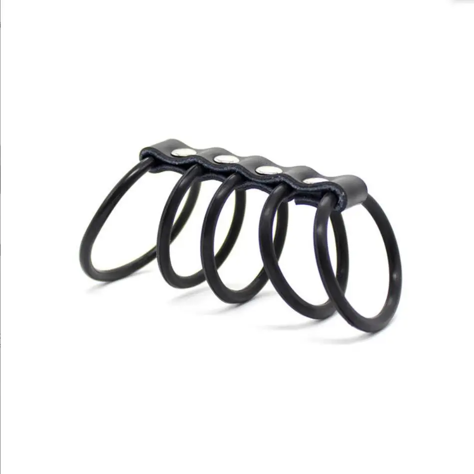 5 Anelli Cock Ring Delay Anello Del Pene Silicone Estensore Del Pene Gabbia Aiuto Per L'Erezione Dell'Impotenza Aiuto Disfunzione Erettile Giocattolo 
