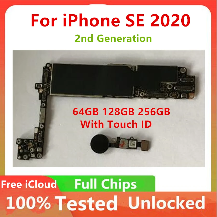 Original Unlocked For Iphone Se Motherboard Clean Icloud Main Logic Board Support Os Update 64gb 128gb 256gb Full Working Aliexpress Cellphones Telecommunications