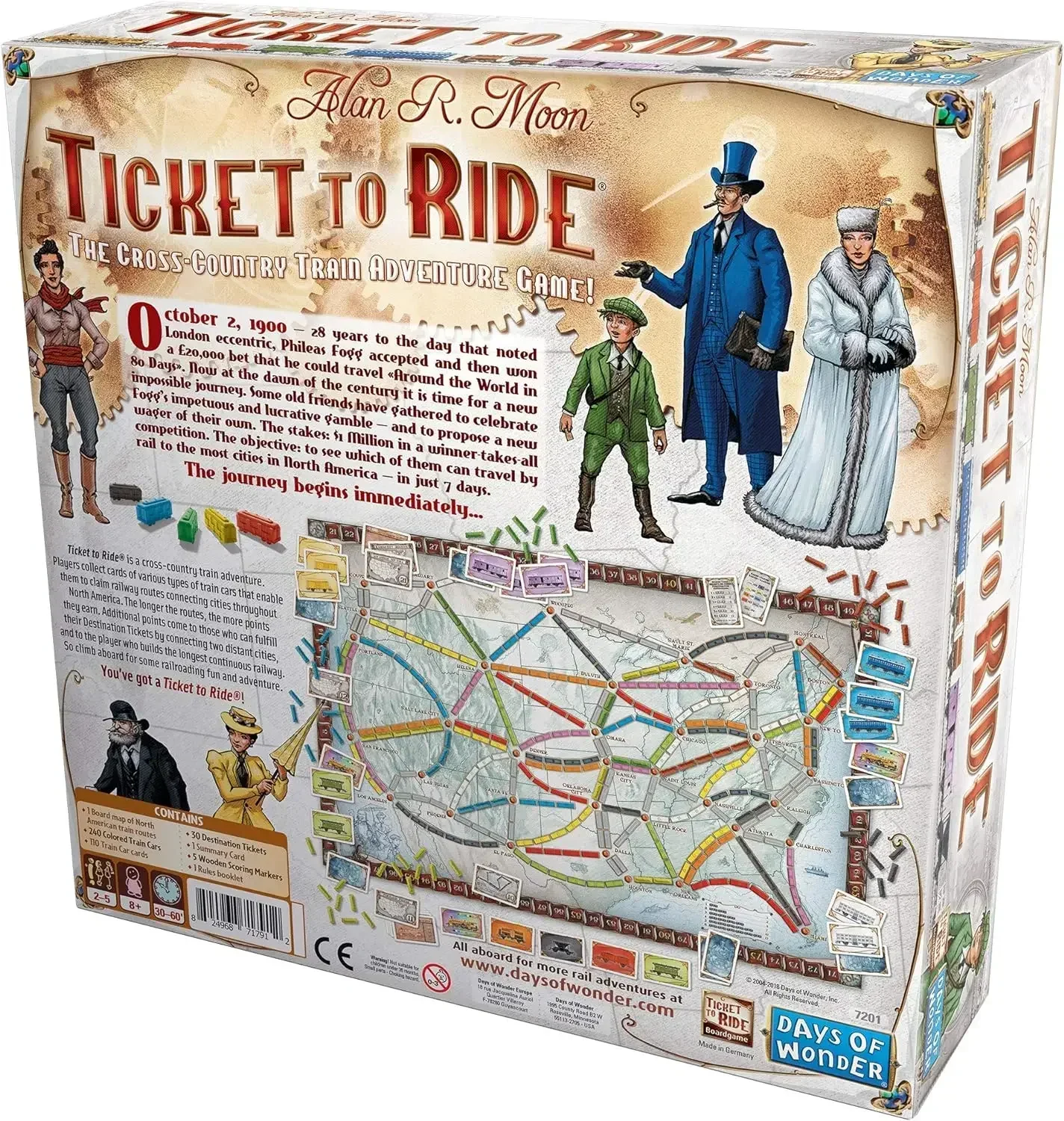 Ticket to Ride Board Game Family Multiplayer Friends Party Play Cards Game Plot Collection Toys Gifts 2