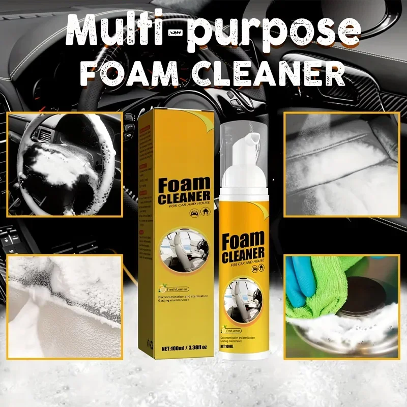 Advanced Multifunctional Interior Foam Cleaner for Leather and Upholstery Cleaning