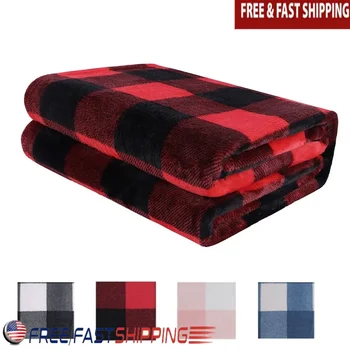 Soft Plaid Warm Throw 1