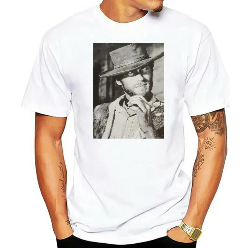 T-Shirt Unisex Legend Clint Eastwood Western Movie Cotton Tee Shirt Streetwear Casual