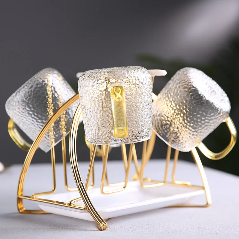 1PC Glass Water Cup Rack Spin Automatically Drainboard Mug Holder Stand Home Kitchen Storage Organizer Drying Drainer 3