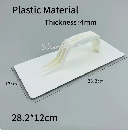 28.2*12cm White Plastic flat head plaster trowel construction concrete spatula tool for art painting decoration tools