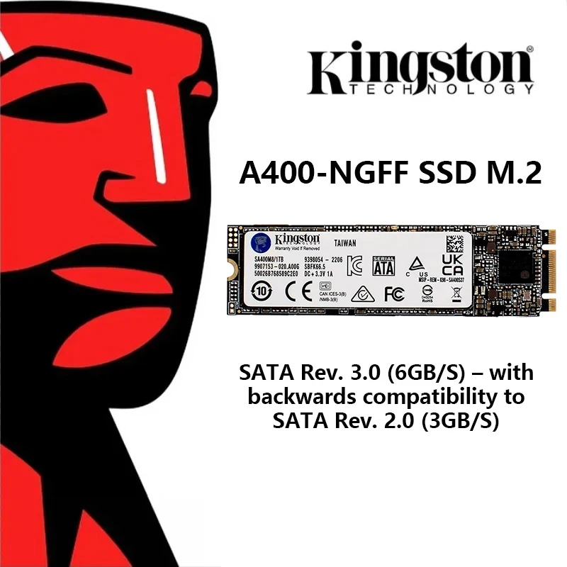 kingston a400 ngff ssd m.2 2280 disques ssd internes 2 to 1 to 480g 240g 120g m.2 ssd disque dur sata pour ordinateur portable ordinateur de bureau Kingston A400-NGFF SSD M.2 2280 disques SSD internes 2 to 1 to 480G 240G 120G M.2 SSD disque dur SATA pour ordinateur portable ordinateur de bureau 1