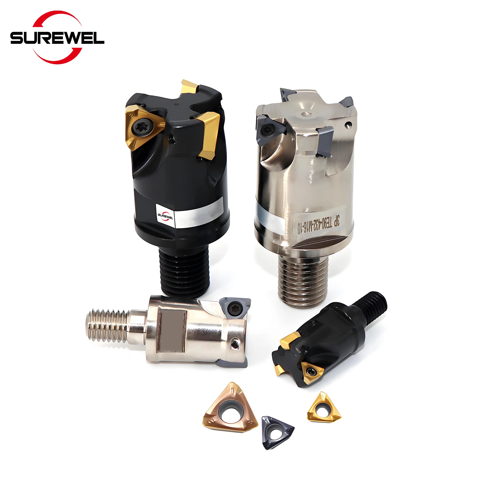 SUREWEL 3PKT MODULARFRÄSER, GEWINDESICHERUNGSZÄHNE, HARTMETALL-EINSATZDREHMASCHINE TEILWERKZEUG 3PKT060304R 3PKT100408R 3PKT150508R