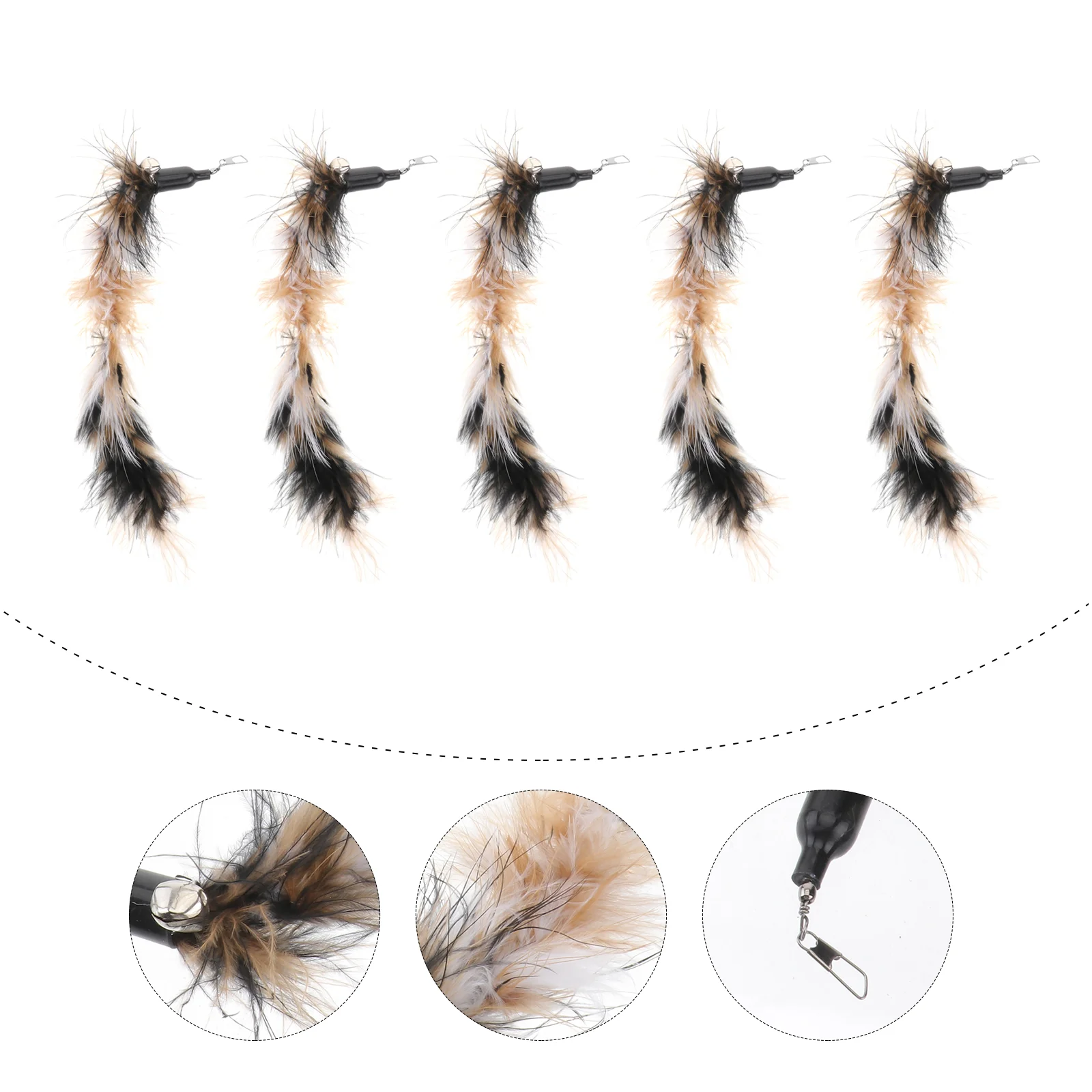 

5 Pcs Replacement Refill Catcher for Interactive Cat and Kitten Toy Wands