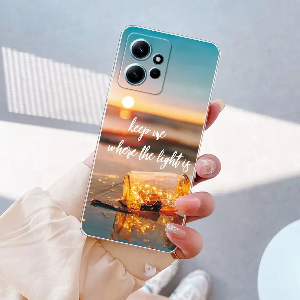 Funda Con Anillo Para Redmi 12 (4G Y 5G) – TPU Transparente, Antigolpes Y Soporte Giratorio