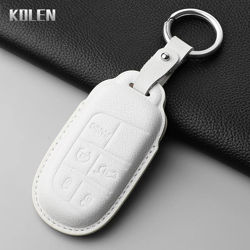 Premium Genuine Leather Car Key Case Cover
