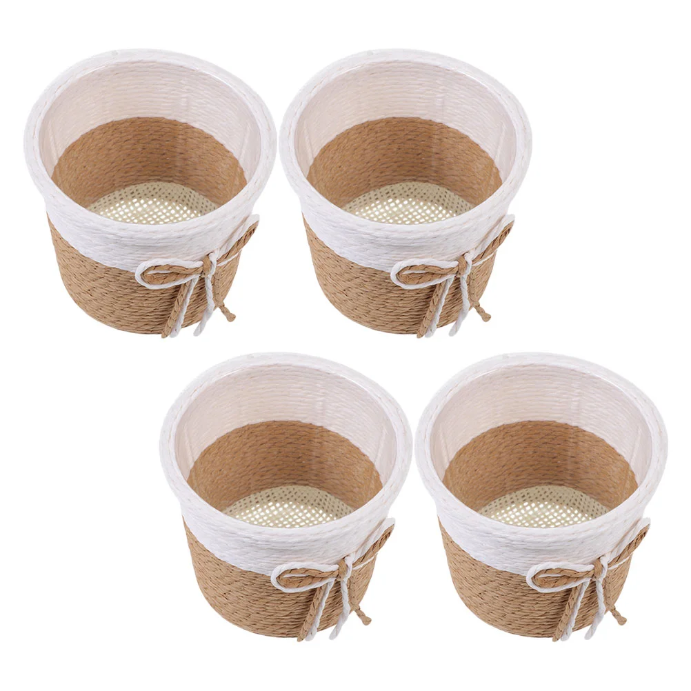 

4pcs Creative Hotel Lobby Plant Containers Plant Planting Baskets Home Planter