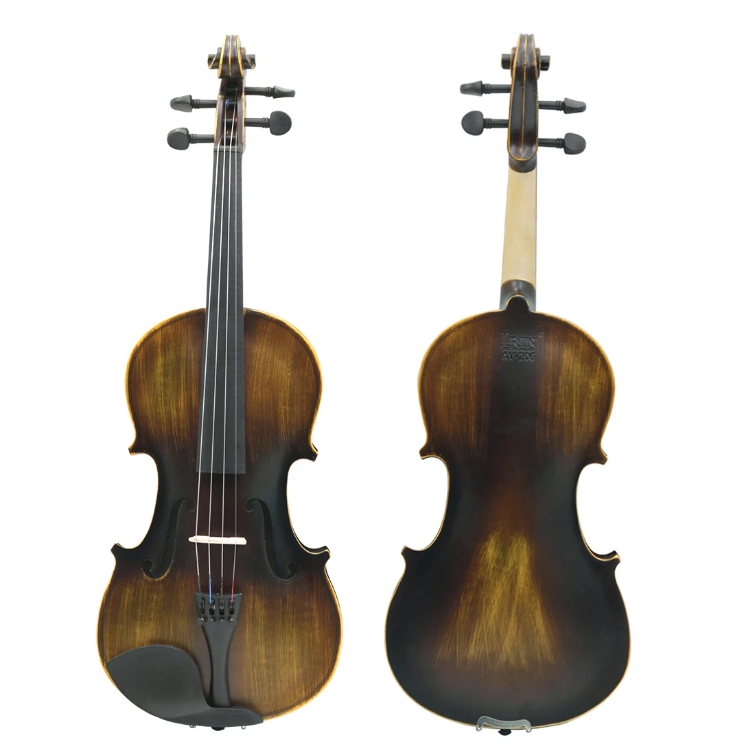 Astonvilla 4/4 Vintage Violin Exquisite Sub-gloss Varnish Stylish Retro Old-fashioned Violin Beginners Stringed Music Instrument