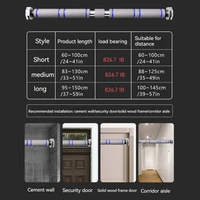 Telescopic Doorway Pull Up Bar Non-Slip Chin-Up Fitness Equipment Adjustable Home Gym Strength Training Heavy Duty For Men Women 4