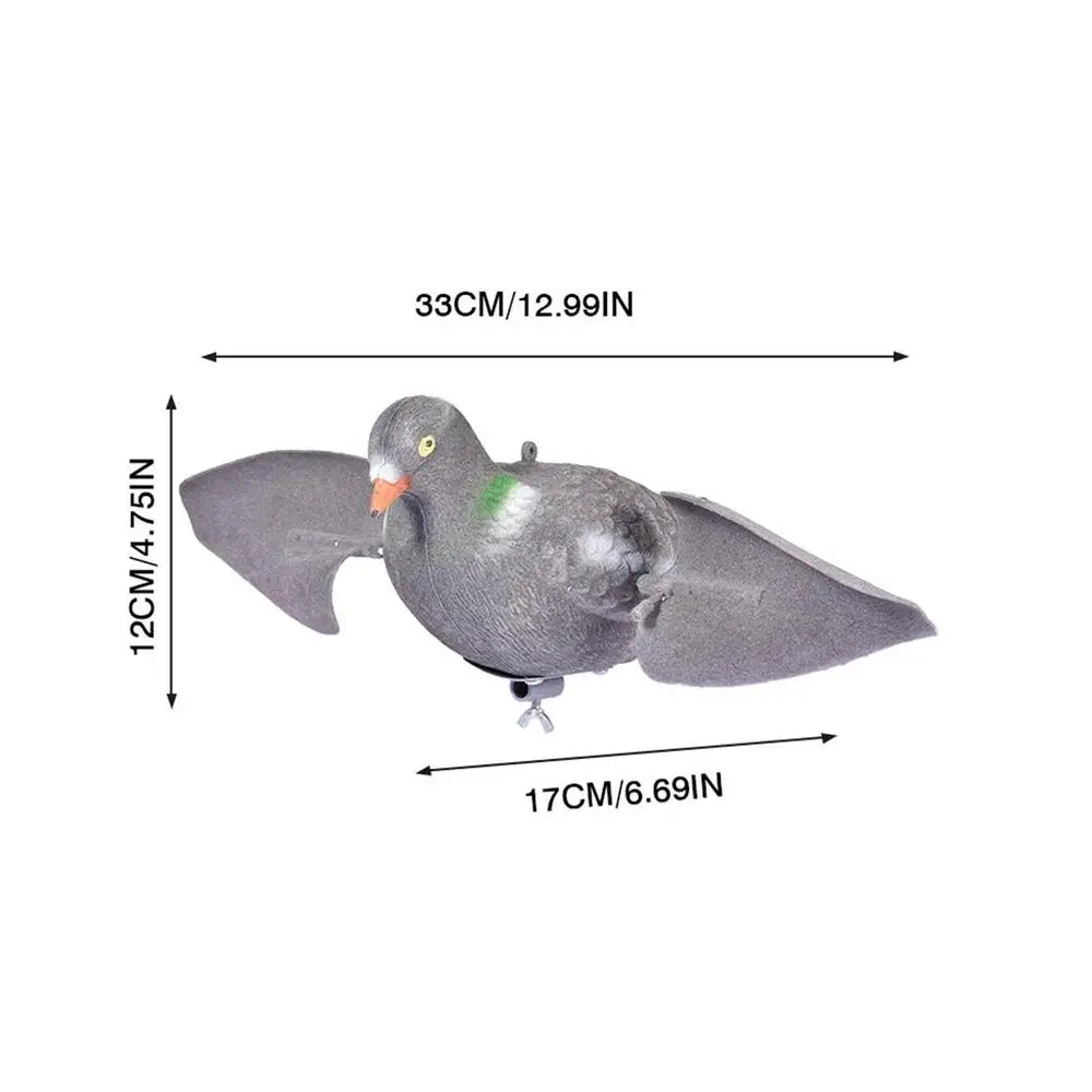 Description Picture 5 of itemHunting Doves Decoy Fake Bird Realistic Painted Flying Pigeon Wing Doves Garden Scarecrow Yard Decor Bait Outdoor Wind-driven