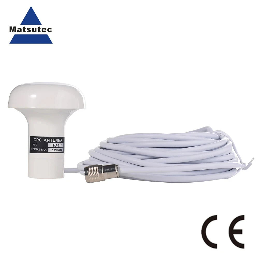 Car GPS Antenna,GPS Antenna Matsutec 1 pcs GPS Antenna HA-017 Marine Gps antenna with 10 meter cable TNC connector RF Cable 10m RG-58 TNC Interface