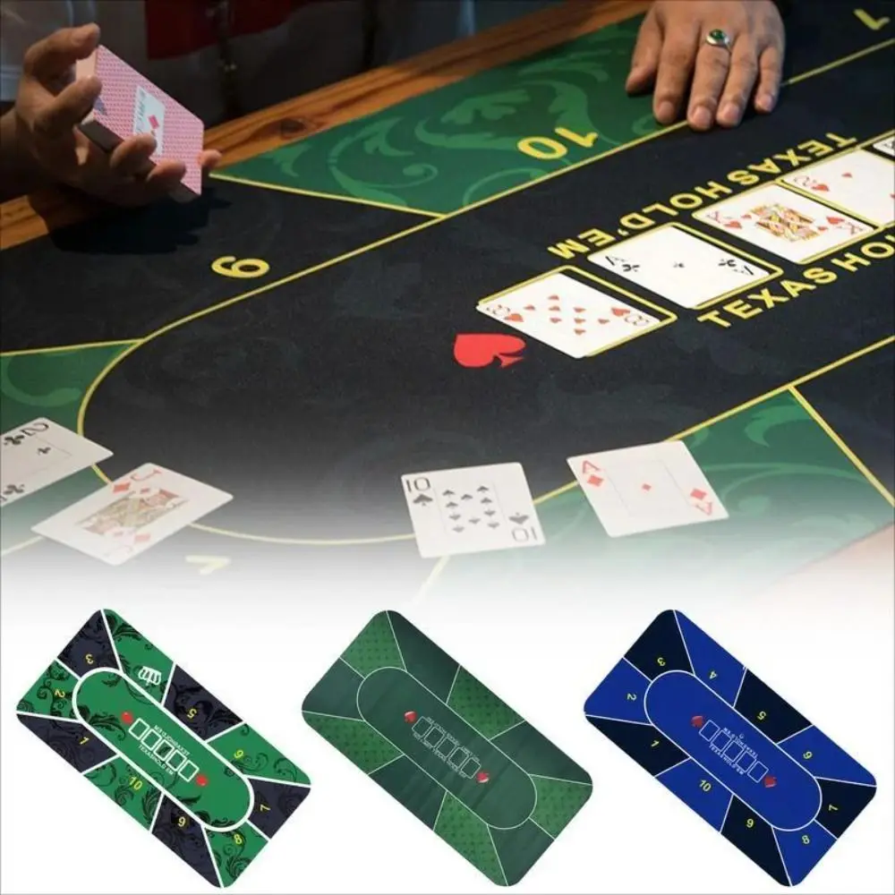 Layout Di Poker Impermeabile Tovaglia Baize 21 Punti Roulette Casino Cloth Texas Hold'Em Tapis Poker Poker Table Top
