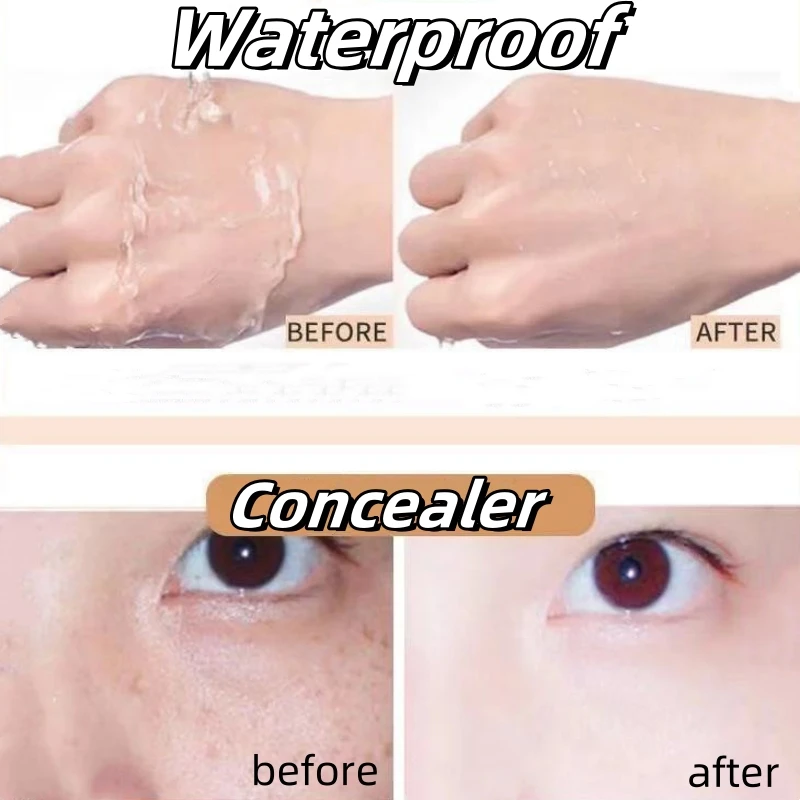 Concealer Foundation Cream Full Cover Dark Circles Acne Spots Dark Circles For Tattoos Scars Natural Finish Makeup Base Contour