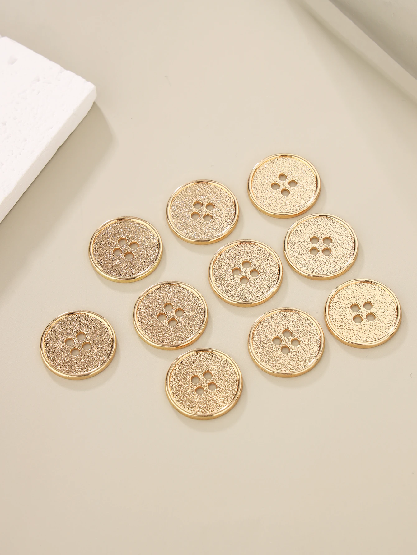 Classic Metal Flatback Buttons 2