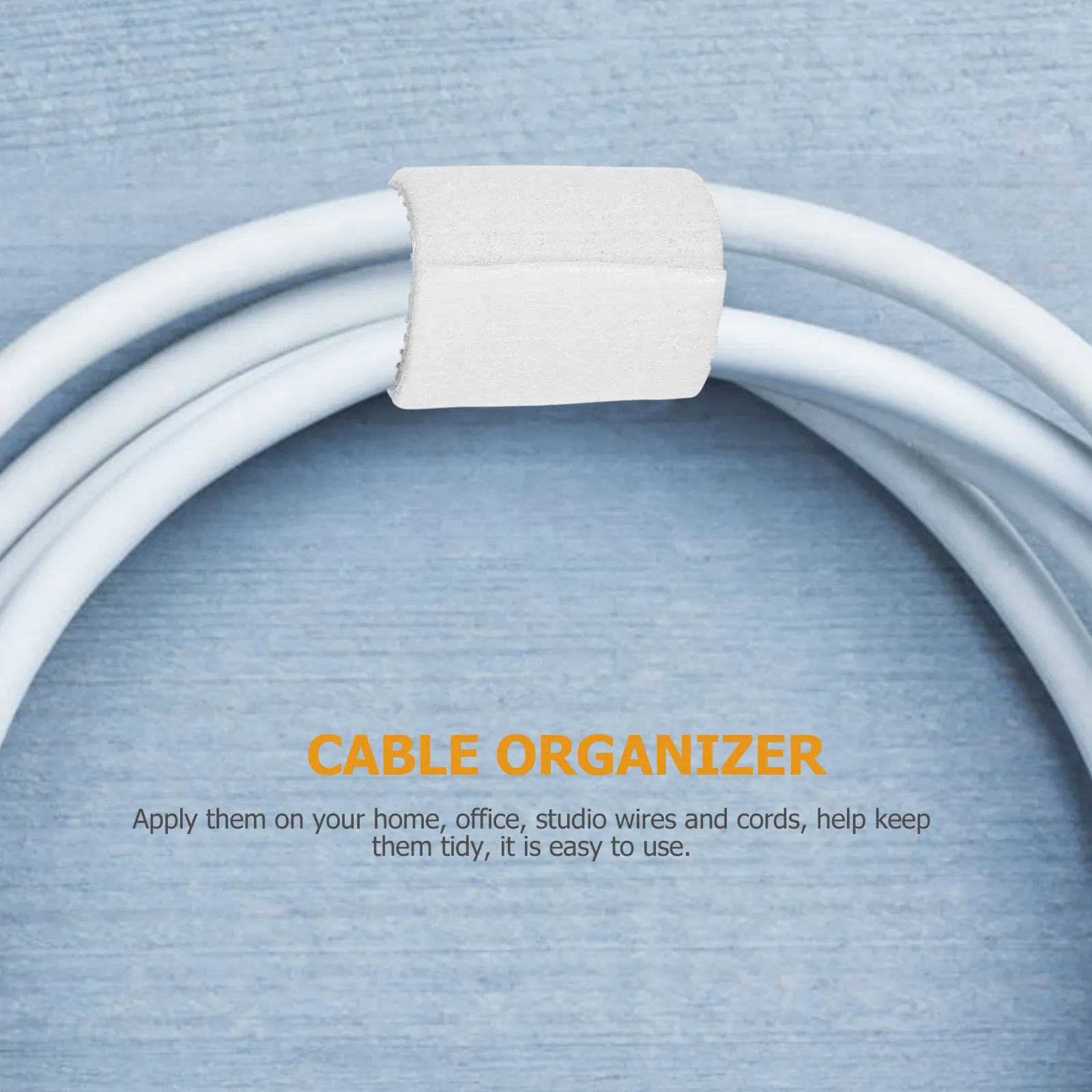 1롤 5M 유연 재사용 가능 케이블 정리 훅앤루프 코드 스트랩 자가 접착식 (조경, 자동차, 캠핑, 전원 코드용)