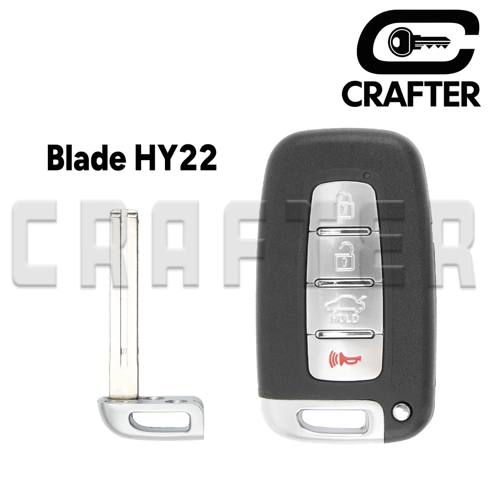 Replacement Key Fob For Hyundai & Kia | 4-Button Remote SY5HMFNA04 315MHz (Uncut, Requires Programming)